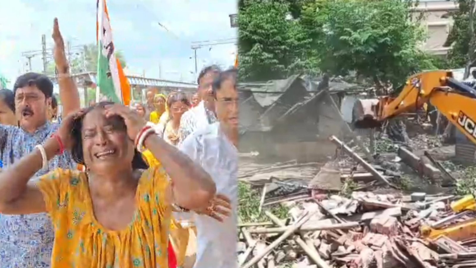 Railway: রেলওয়ে বস্তি ভাঙা শুরু মেদিনীপুরে,ষ্টেশনে বিক্ষোভ Railway: রেলওয়ে বস্তি ভাঙা শুরু মেদিনীপুরে,ষ্টেশনে বিক্ষোভ